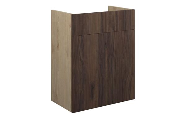 Eden 500mm Standard Basin Unit - Warm Walnut (Oak Cab)